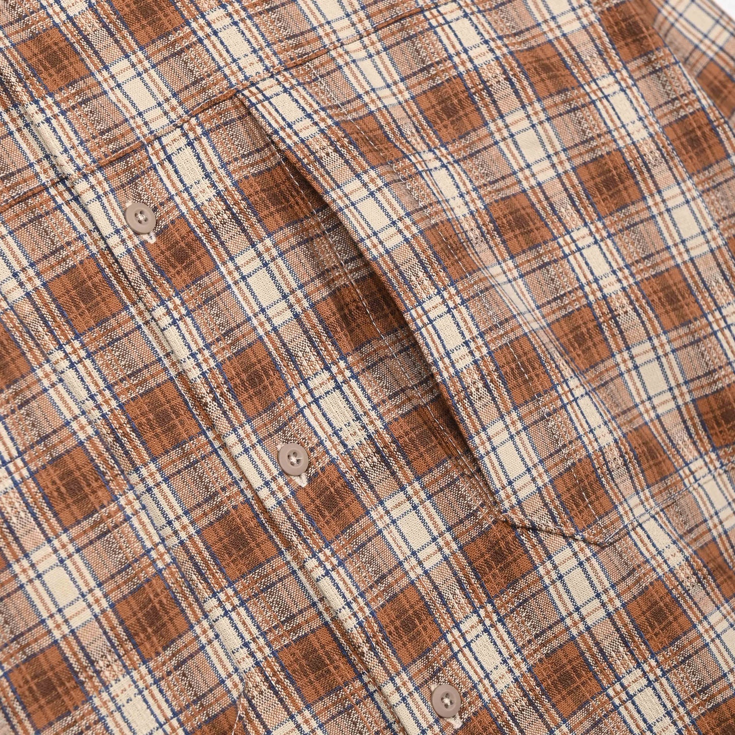 Canyon Plaid LS Light Brown