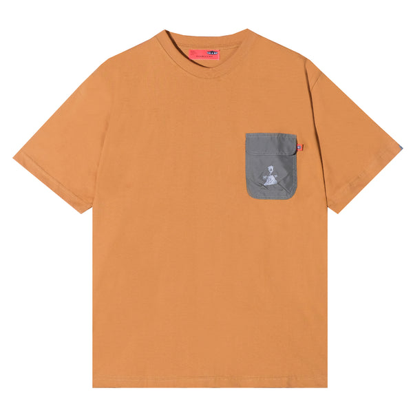 Goopi Pocket Oversized T-shirt Brown