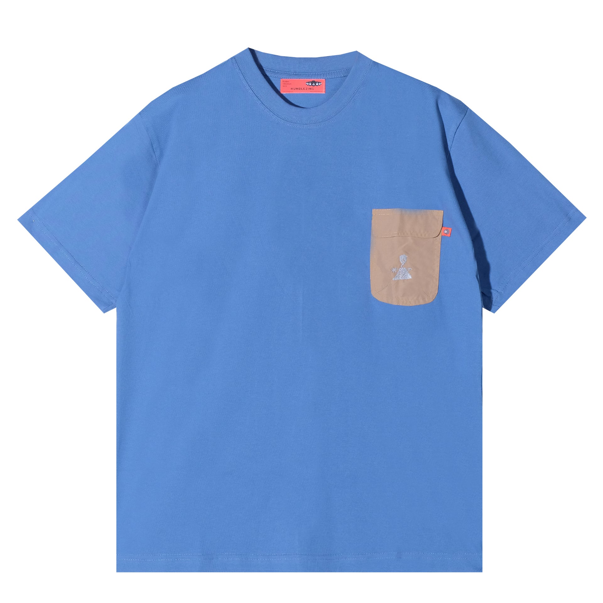 Goopi Pocket Oversized T-shirt Blue