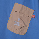 Goopi Pocket Oversized T-shirt Blue