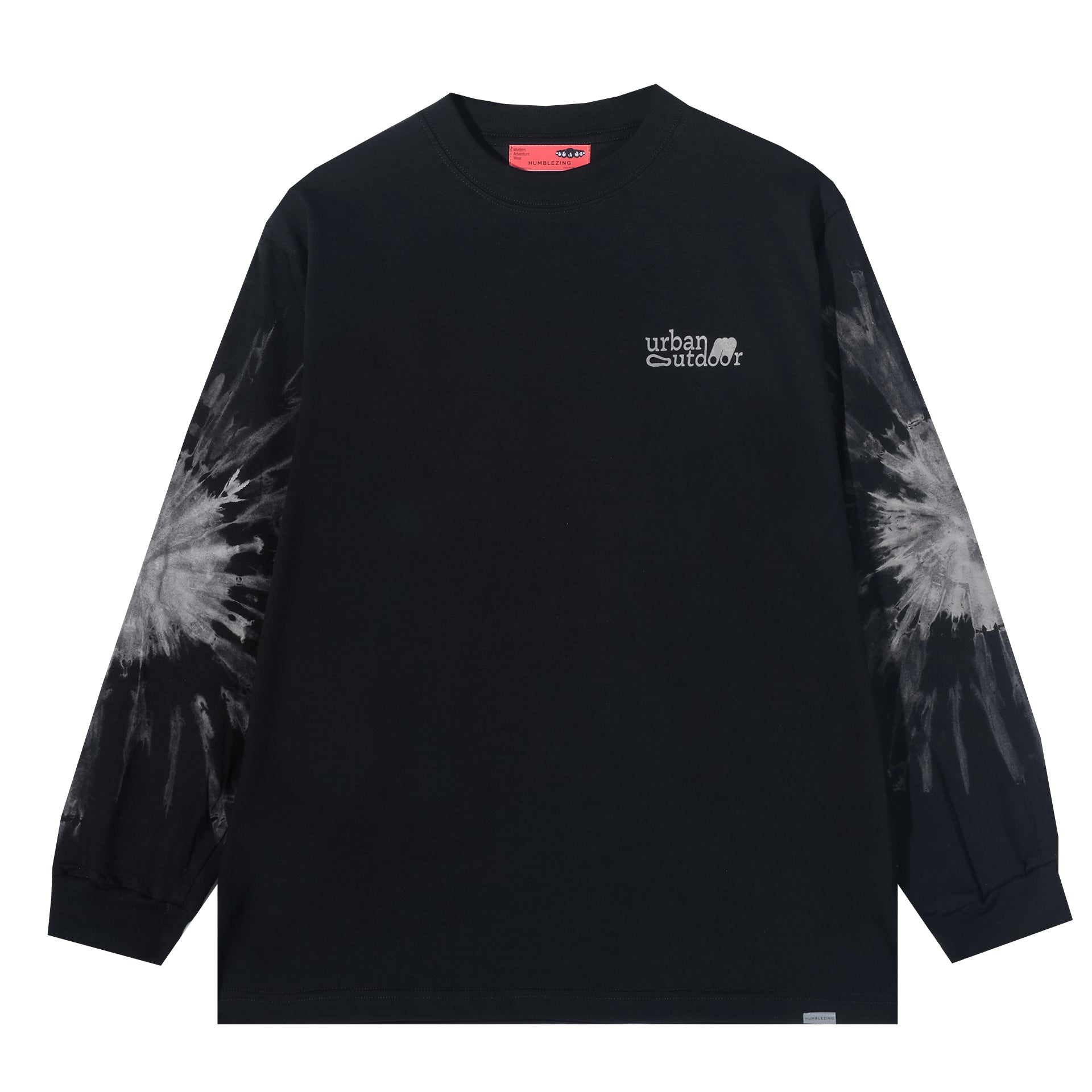 Grime LS Dyed Tshirt Black