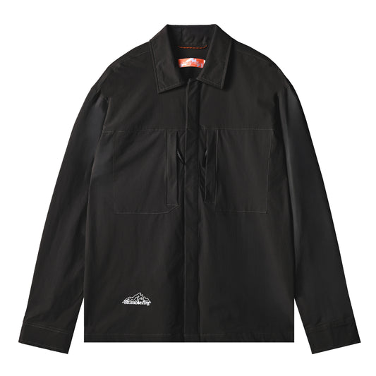 Canyon Nylon Long Sleeve Shirt Black