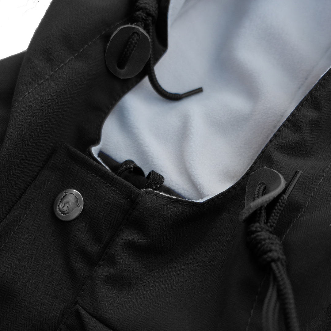 Rapunji Black Taslan Parka