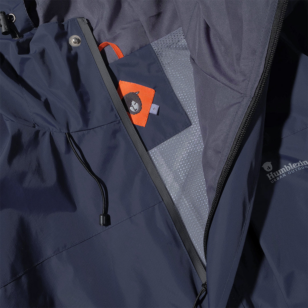 Yukon Navy Heavy Rain Jacket