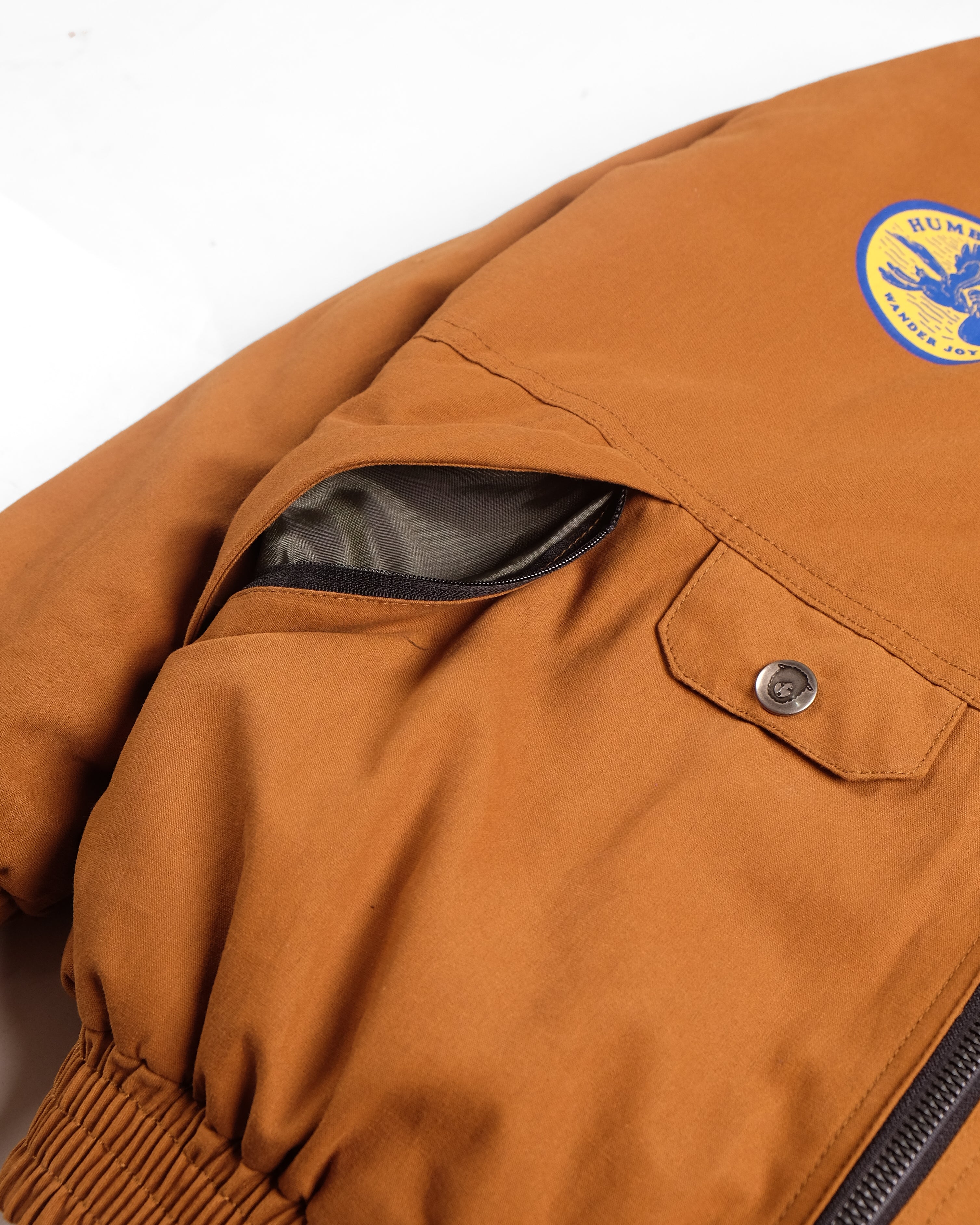 Alpha Brown Canvas Bomber Jacket