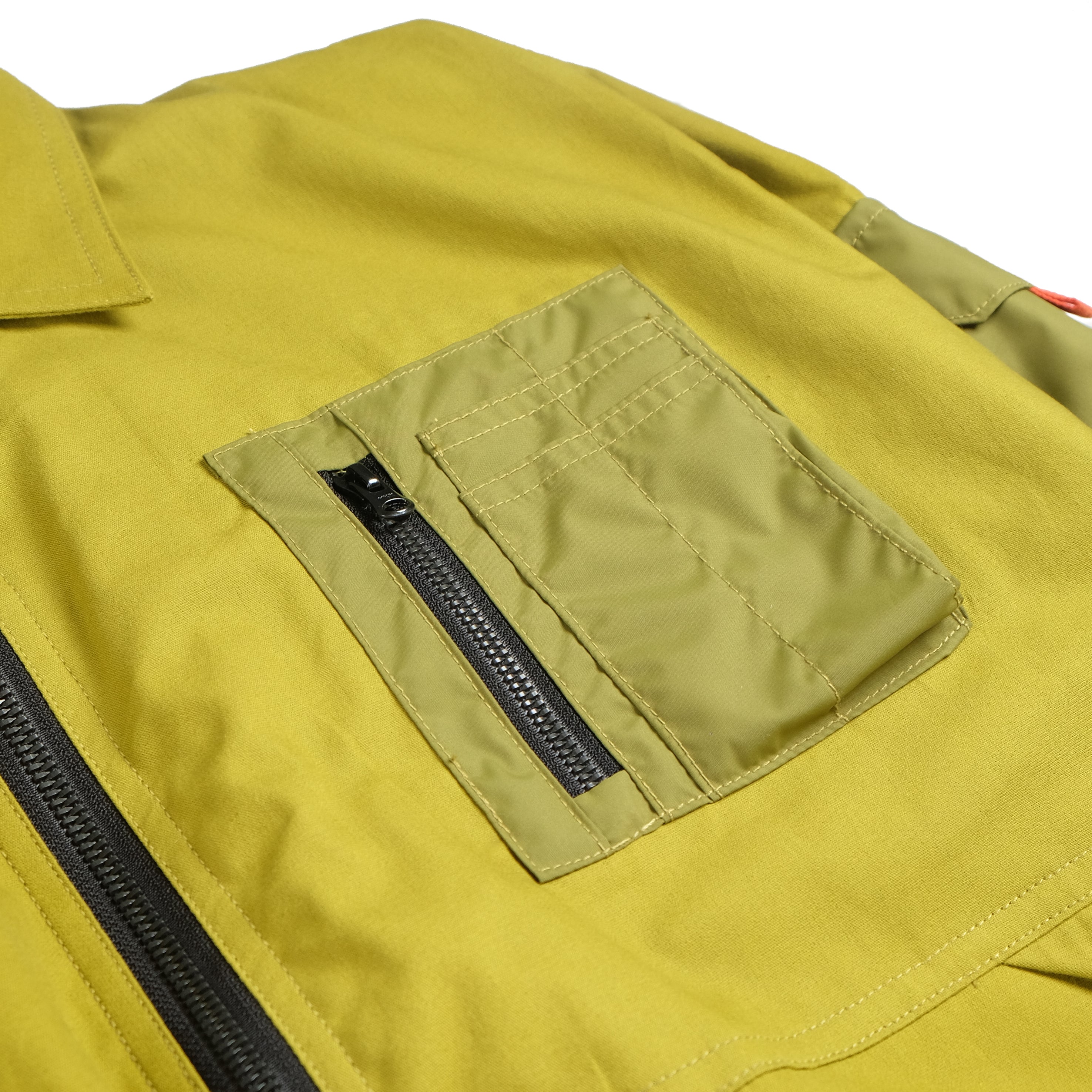 Alpha Lime Canvas Bomber Jacket