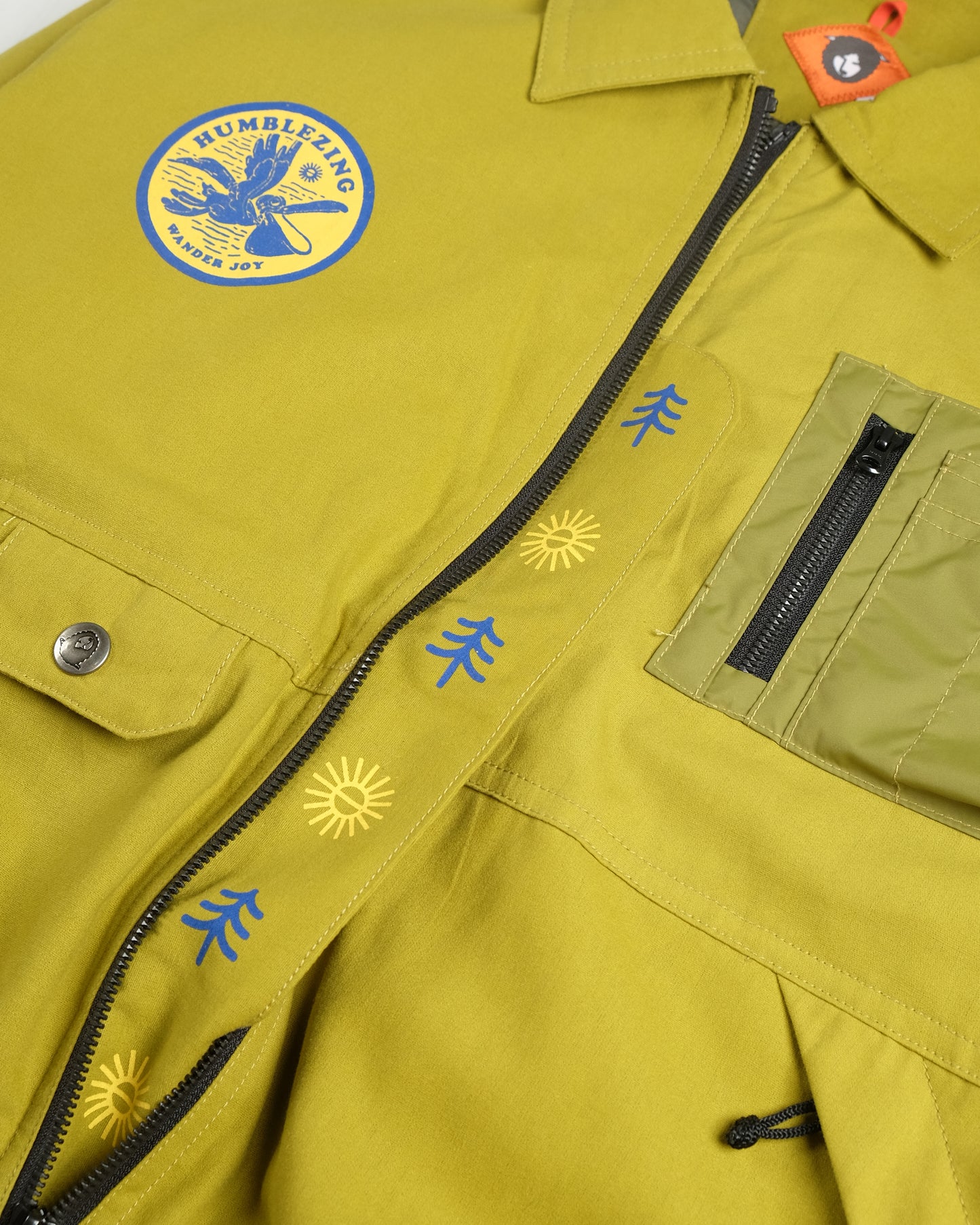 Alpha Lime Canvas Bomber Jacket