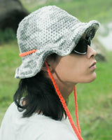 Crochet Picnic Hat Gray