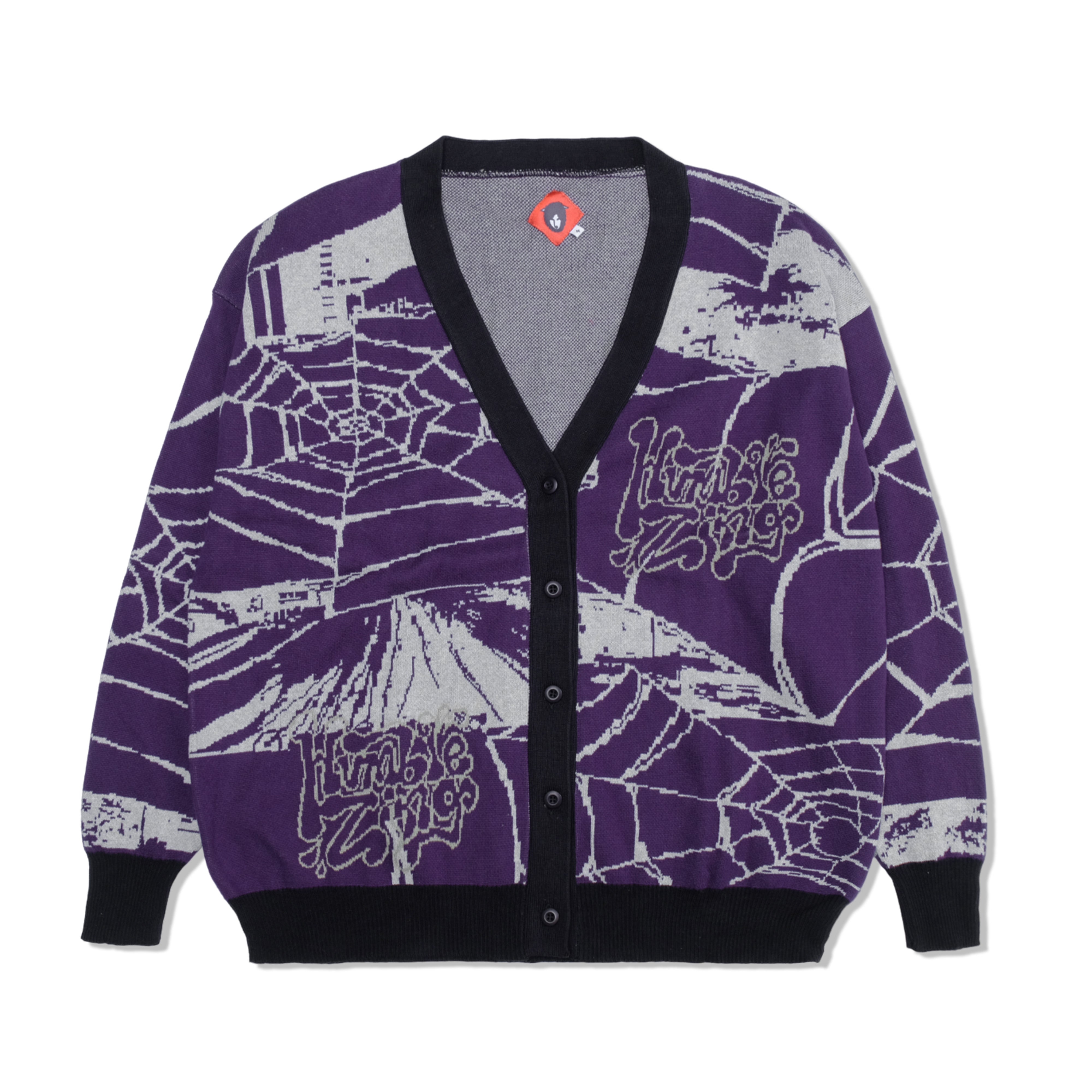 Cobweb Cardigan Purple