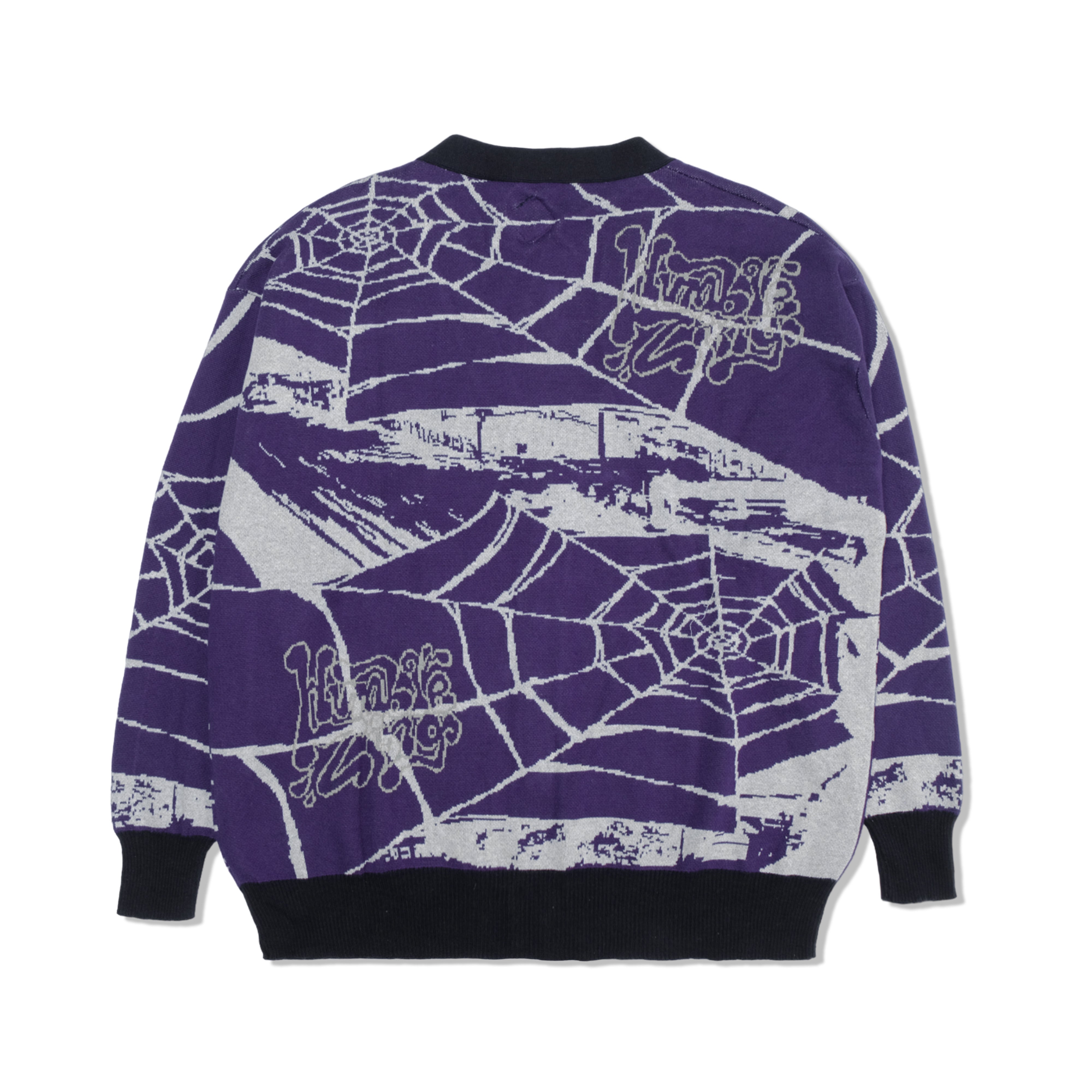 Cobweb Cardigan Purple