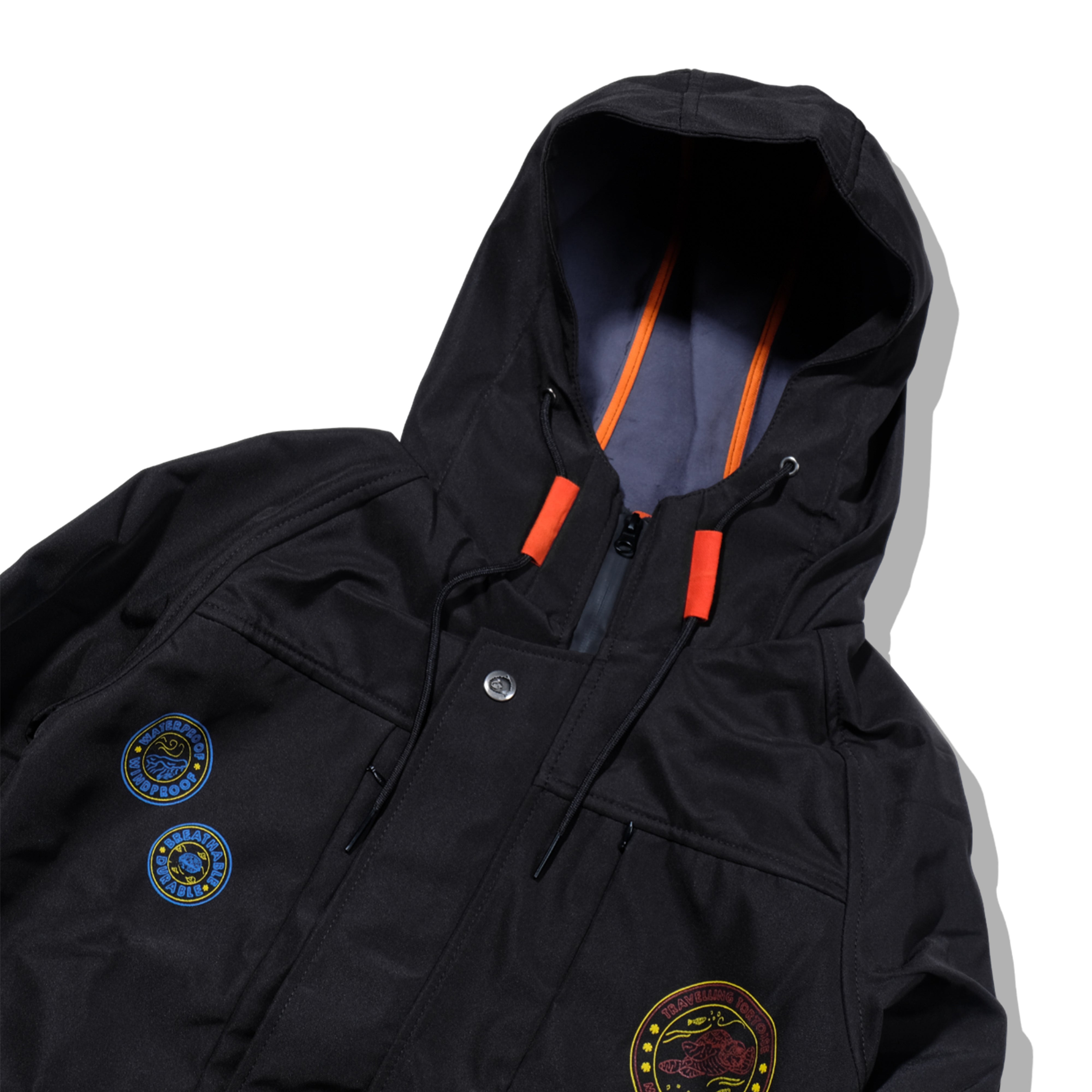 Pilgrim Black Parka 3L Waterproof Fabric