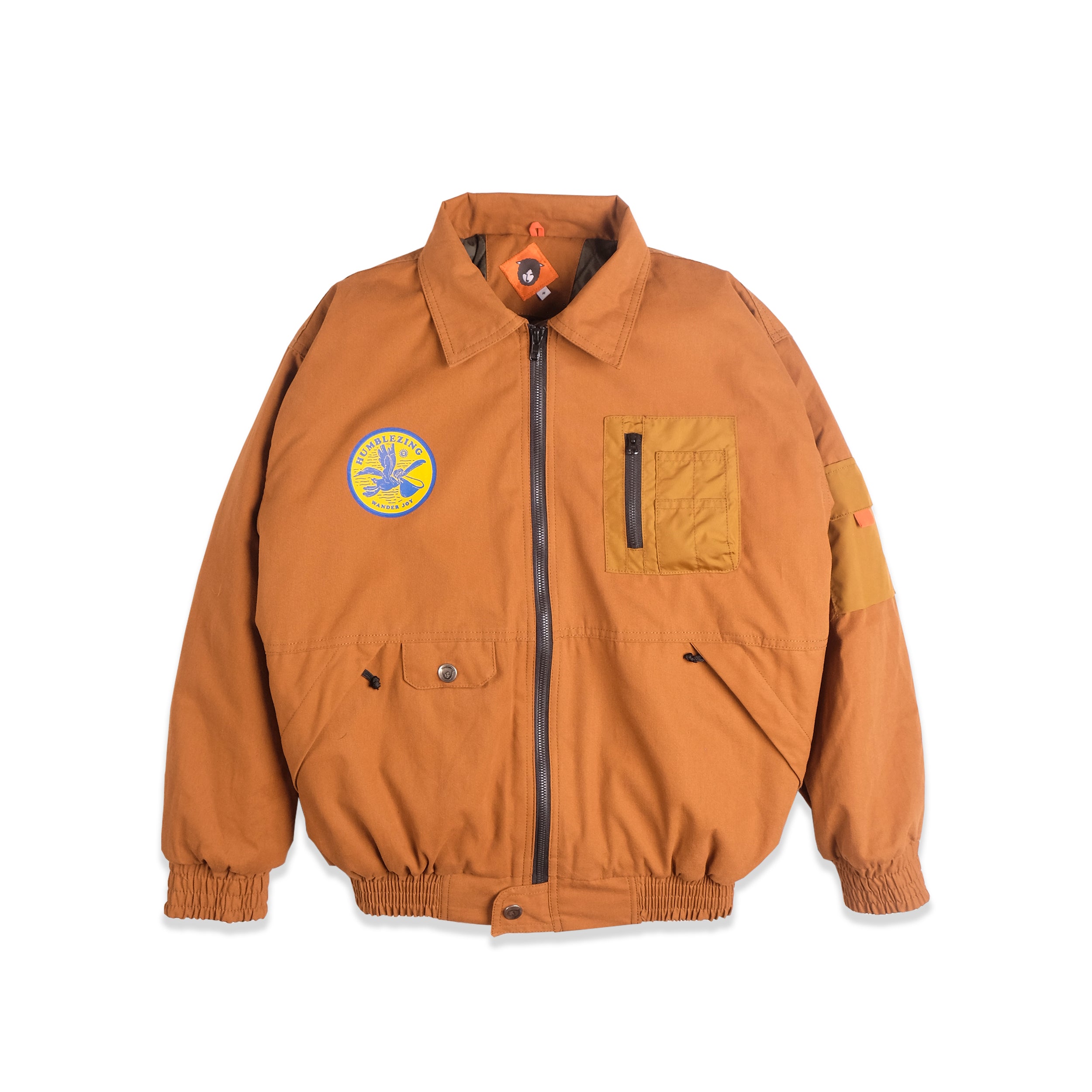 Alpha Brown Canvas Bomber Jacket