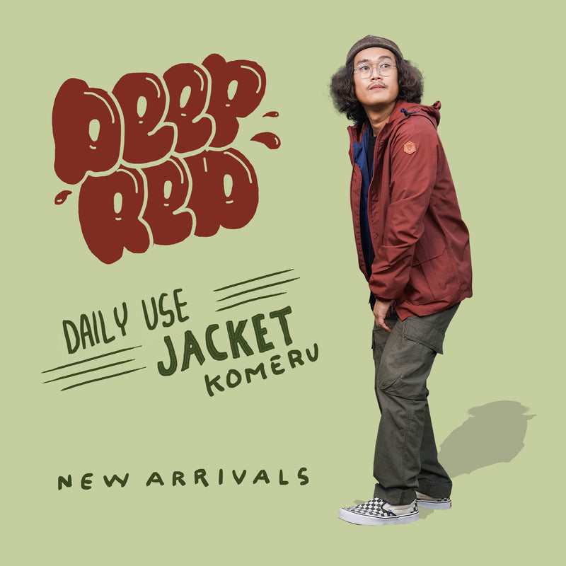 Komeru Deep Red Taslan Jacket