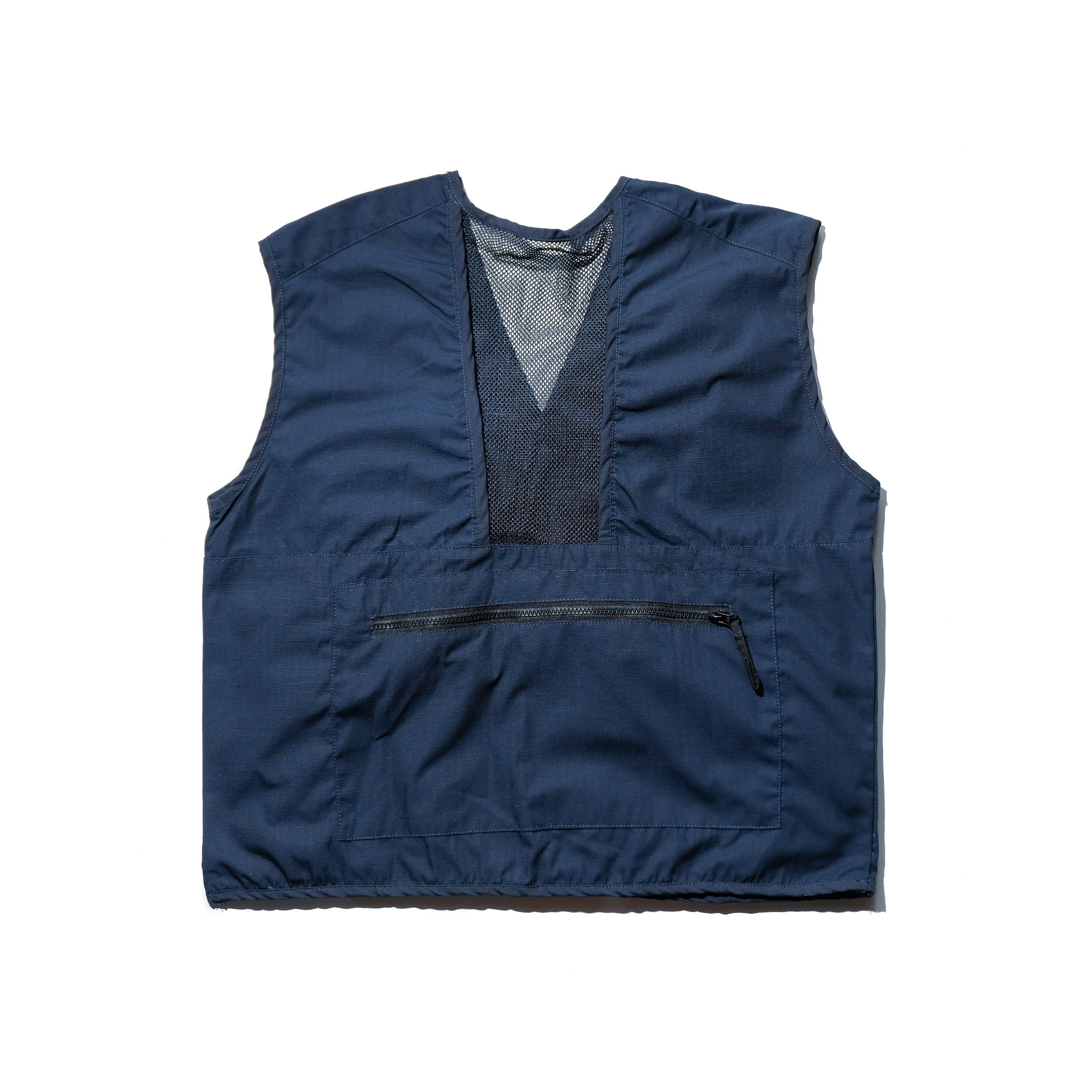 River Crochet Navy Vest