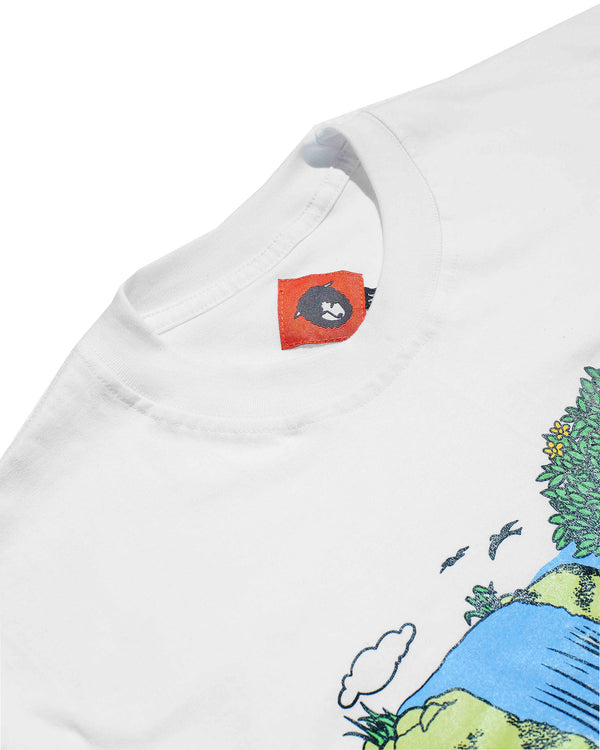Waterfall T-shirt White